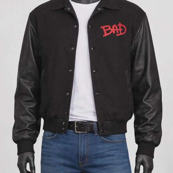 Michael Jackson BAD World Tour Jacket – Retro 80s King of Pop MJ Concert Jacket