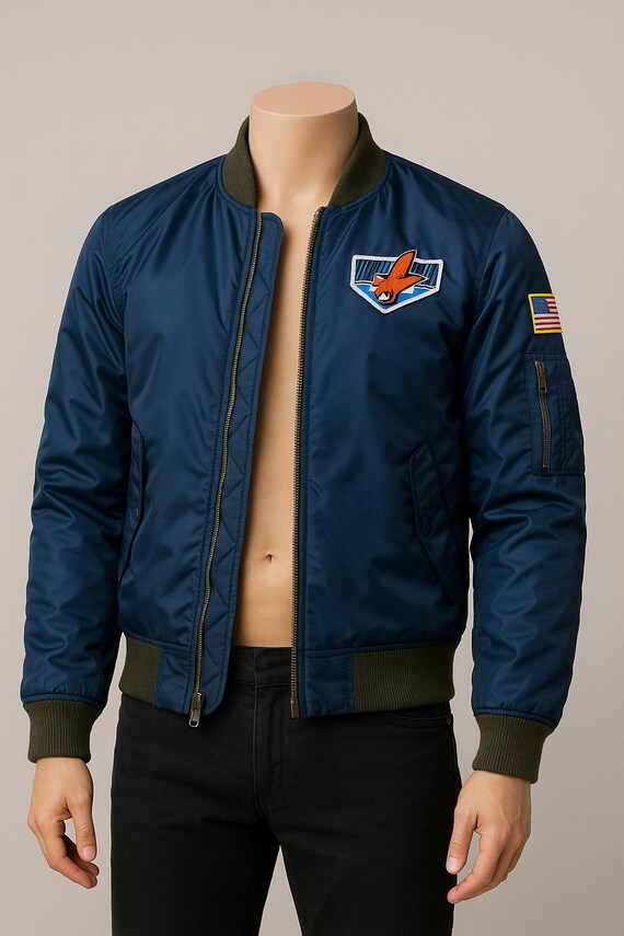 thumbnail image 2 of MIANDEN RE4 Resident Evil Leon Kennedy Cosplay Costume Blue Jacket For Adults - Halloween 2 of 6