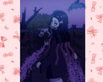 Nezuko Kamado Demon Slayer Art Print