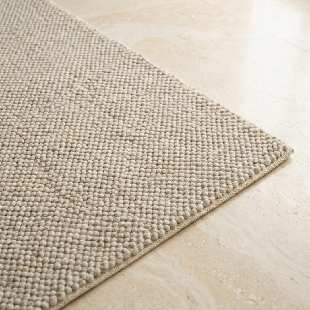 Polyester Plasticky Rug Handwoven PET Fiber Rug, Recycled Plastic, Modern Minimalist Area Rug ...