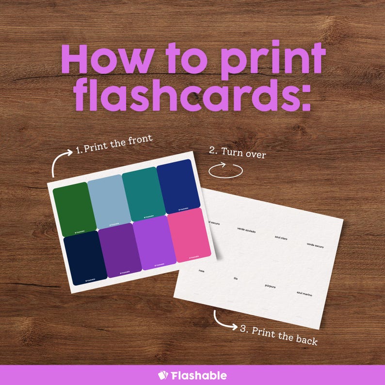 Spanish Colors Flashcards for Kids Montessori Spanish Vocabulary ...