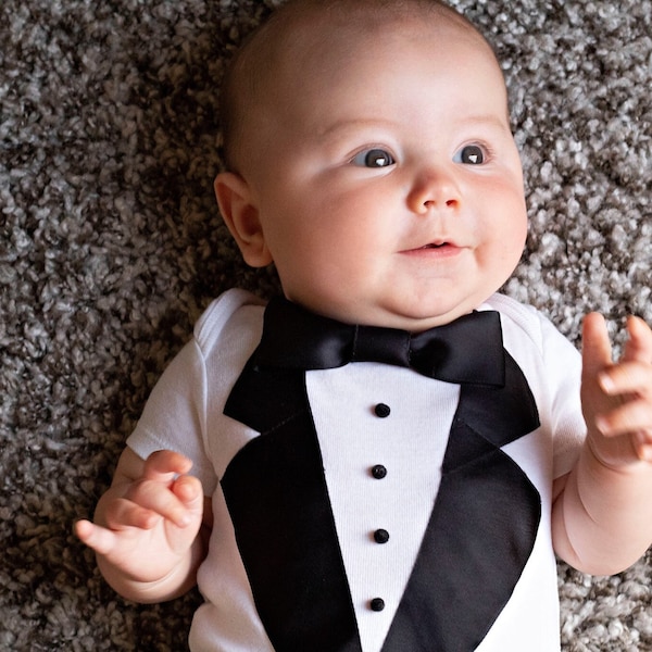 Baby Boy Tuxedo Etsy
