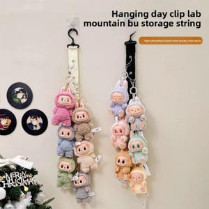 17cm Labubu&#39;s Keychain Hanger: Plushie Collection Organizer