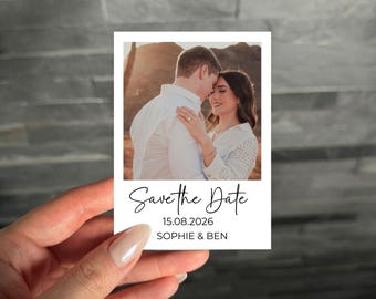 Save the Date Karten Magnete Hochzeit Personalisierte Einladung Foto Kühlschrankmagnet Hochzeitseinladung Fotomagnet