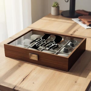 Personalized watch case for 12 watches 5 designs men&#39;s gift Father&#39;s Day Christmas watch box watch storage wristwatches