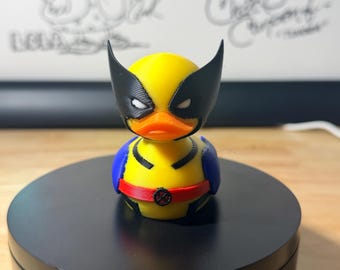 3D printed super hero duck