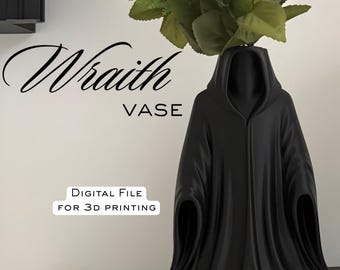 Wraith Vase STL | 3D Printable Spooky Halloween Vase | Witchy Ghost Vessel | Dark Goth Home Decor | Digital Download File