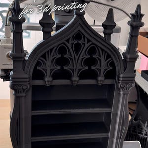 STL-Datei für ein gotisches Kathedralenregal in Lebensgröße – 3D-Druckdatei – Digitales Downloadmodell