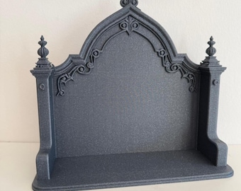 STL Gothic Cathedral Shelf Wall Decor – 3D Printing File – Digital Download Model - 3MF STL