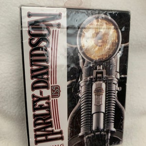 vtg Harley Davidson Deck of Playing Cards, Card Games, Collectible Cards, Vintage Gifts