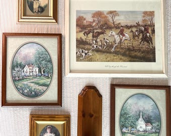 Conjunto de cuadros vintage estilo cottagecore para pared, láminas botánicas y de patos, decoración rústica de estilo granja, colección de marcos eclécticos de estilo vintage.