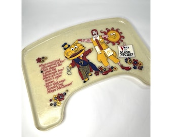 Vintage 1970s McDonald's High Chair Tray Ronald McDonald Mayor McCheese