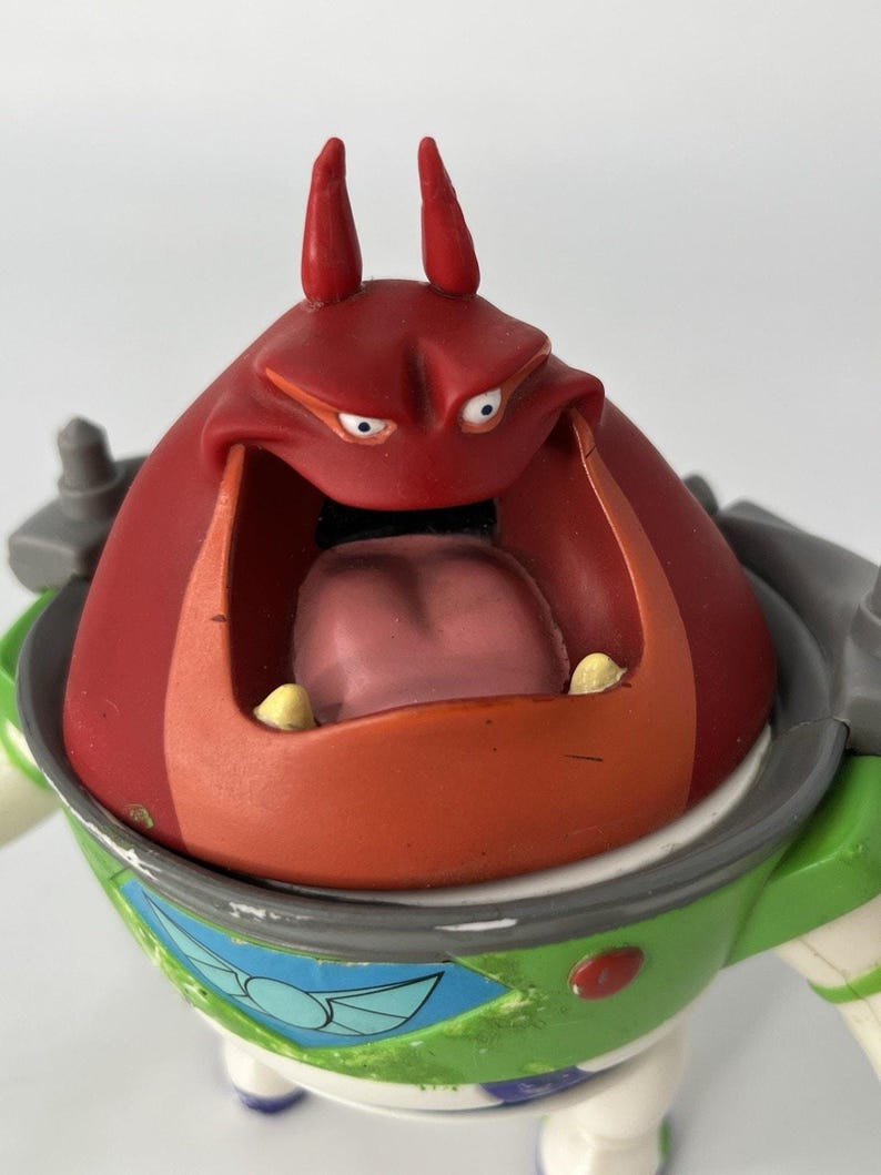 Figura de juguete de refuerzo de Comando Estelar de Buzz Lightyear de Toy Story 2 de Disney Pixar de 1999 imagen 5
