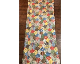 Vintage Boho 70s Patchwork Wearable Sleeping Bag Snuggie Zipper Snaps Camping
