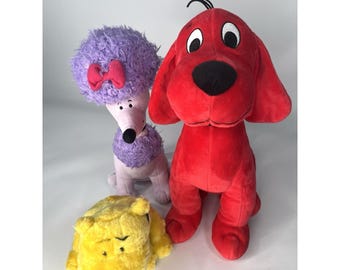 Clifford The Big Red Dog Plush Cleo T-Bone Kohls Cares Lot Of 3