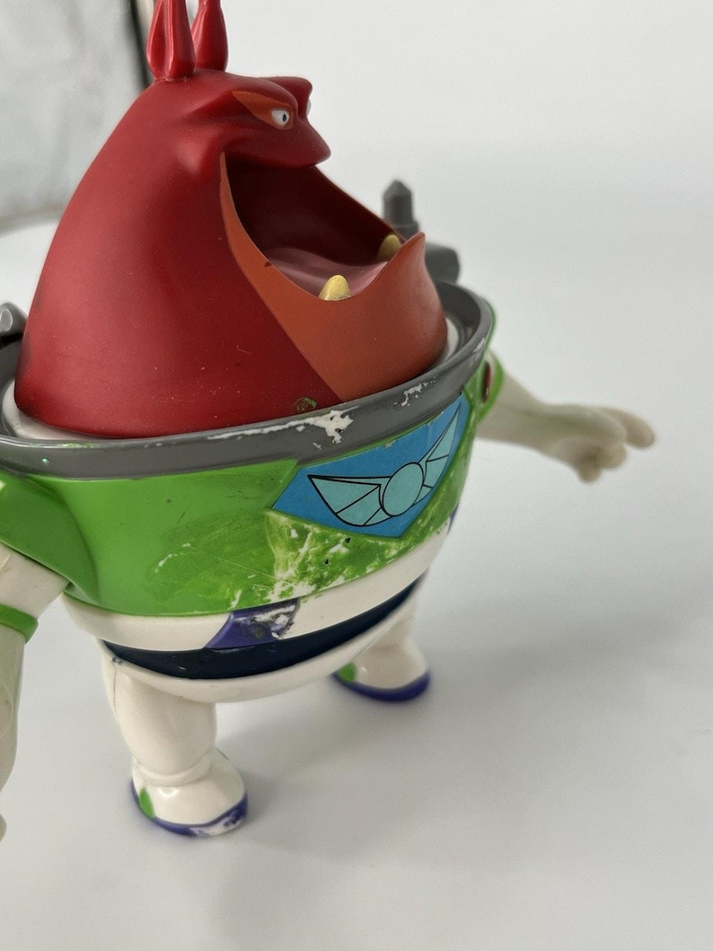 Figura de juguete de refuerzo de Comando Estelar de Buzz Lightyear de Toy Story 2 de Disney Pixar de 1999 imagen 6