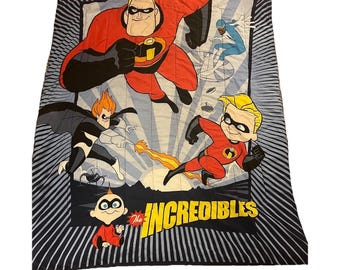 VTG Nostalgia Disney Incredibles Twin Comforter 63x86 w/ Sheet