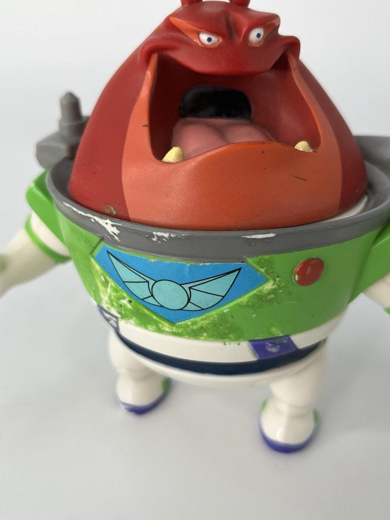 Figura de juguete de refuerzo de Comando Estelar de Buzz Lightyear de Toy Story 2 de Disney Pixar de 1999 imagen 2