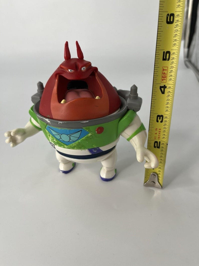 Figura de juguete de refuerzo de Comando Estelar de Buzz Lightyear de Toy Story 2 de Disney Pixar de 1999 imagen 10