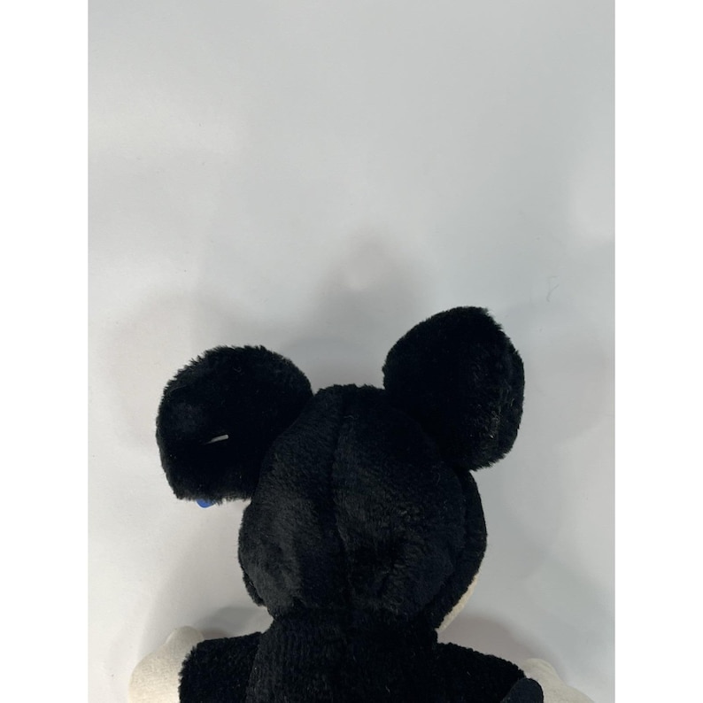 Vintage DISNEYLAND Mickey Mouse Plush 7" tongue out with Blue Plastic Tag image 5