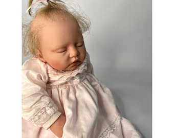 Realistic Reborn Baby Doll Jane Pinkstaff Red Hair READ
