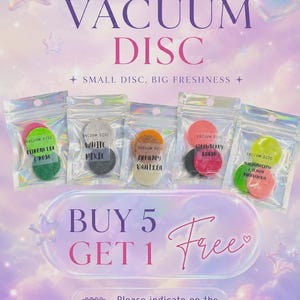 Scented Vacuum Disc x3 (30mm) | BUY5GET1 FREE! | Hoover Disc | Strong Scent Throw | Home Cleaning Hacks | Long Lasting Scents