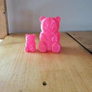Quetschbarer Halloween-Gummibärchen, Kürbisgesicht, pinkfarbenes Fidget-Spielzeug (2 oder 4 Zoll) Bild 5