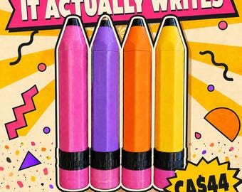 Giant Pencil Case, Oversized Novelty Pencil Holder, Holds 10 Pencils, Arthritis Aid, Teacher Gift