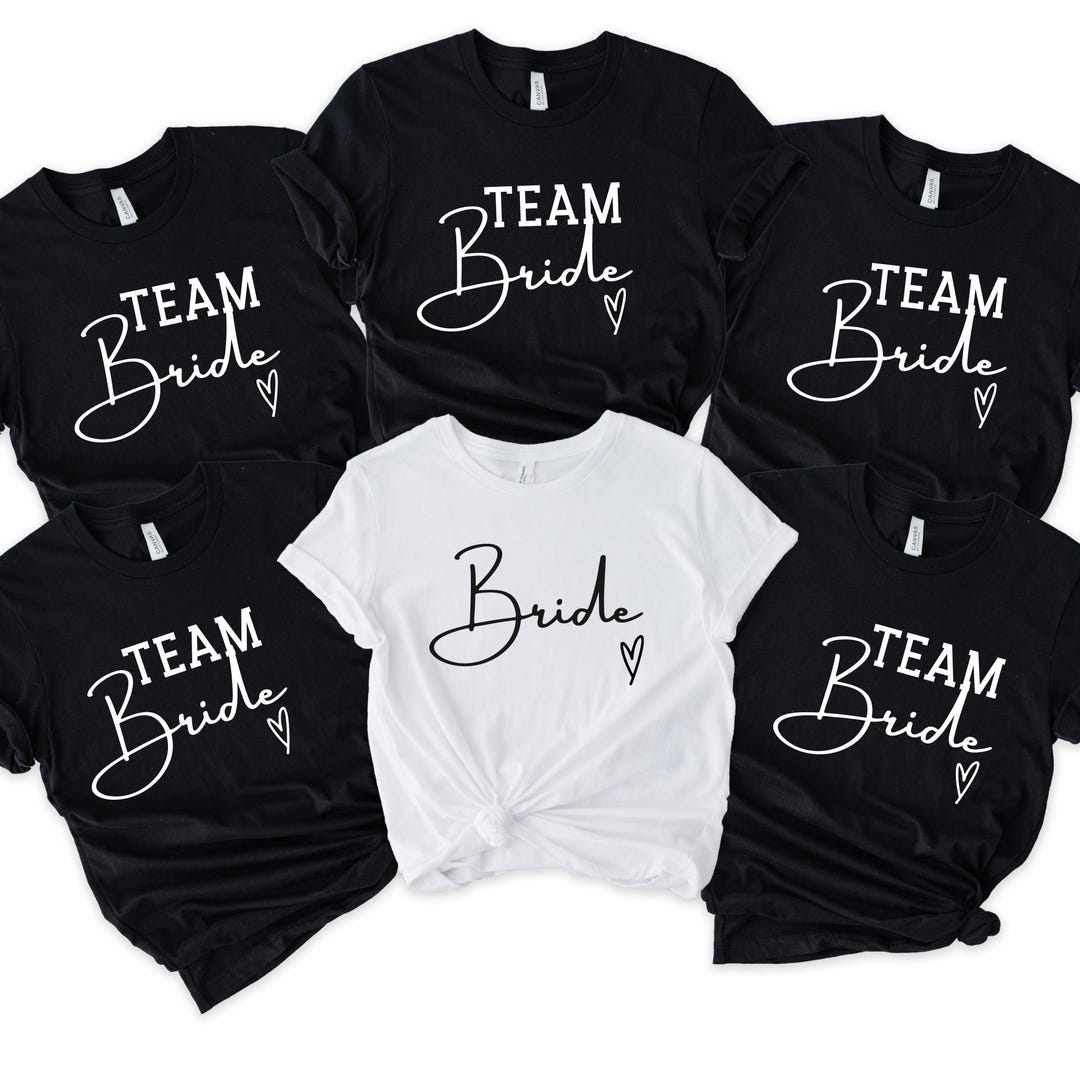 Team Bride Shirts | Bride and Bridesmaid Shirts | Bachelorette Party ...