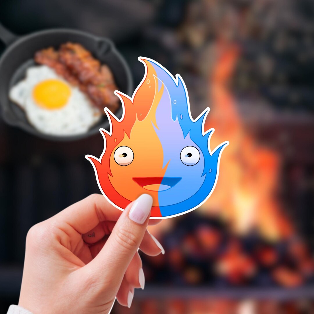 Howl's Moving Castle Sticker | Fire Demon Scary and Powerful ...