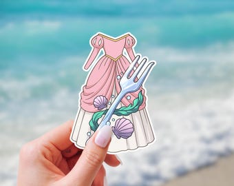 Princess Ariel Dress Sticker | Dinglehopper Sticker | The Little Mermaid Waterproof Vinyl Stickers | Disney Inspired Stickers