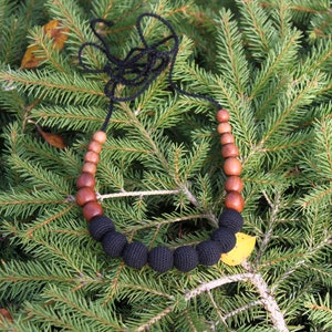 Handmade Necklace Apple Wood