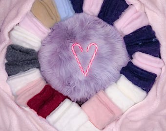 Chaussettes de Noël à pois : duveteuses, pelucheuses et douces | Ultra moelleux duveteux