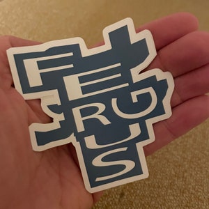 Town of Fergus, Ontario Vinyl Sticker | City Decal | Hometown Love | Laptop | Water Bottle | Phone Sticker