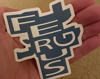 Town of Fergus, Ontario Vinyl Sticker | City Decal | Hometown Love | Laptop | Water Bottle | Phone Sticker