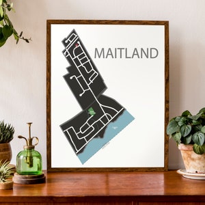Carte typographique de Maitland, Ontario | | du comté de Leeds Grenville Carte de la ville Imprimer | Carte de la ville natale | | d’affiche de carte personnalisée Impression de carte personnalisée