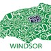 Typographic Map of Windsor, Ontario Canadian City Map Print ...