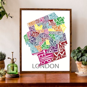 Carte typographique de London, Ontario | affiche de quartier | Impression du plan de la ville | Carte de la ville de l'Ontario | Impression de carte personnalisée | Illustration de carte personnalisée