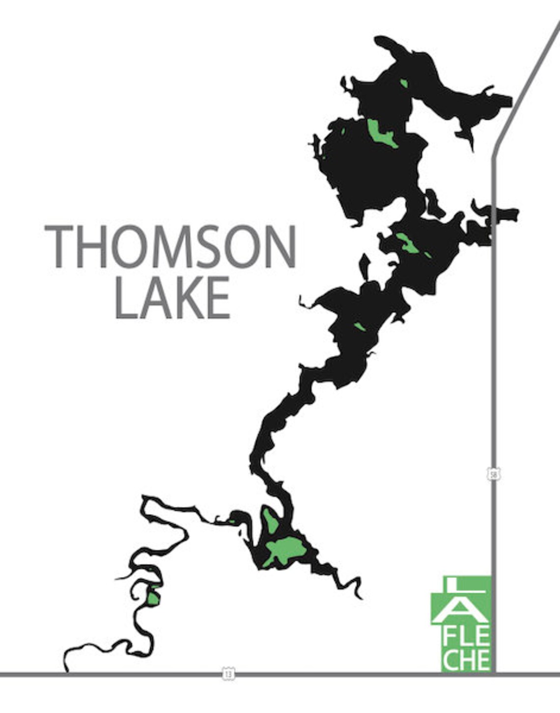 Thomsonlocal Map Typographic Map of Thomson Lake Saskatchewan Lafleche - Etsy