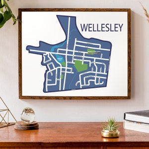 Carte typographique de Wellesley | | d’art sur la carte de l’Ontario Carte de la ville Imprimer | carte canadienne | | d’affiche de carte personnalisée Impression de carte personnalisée