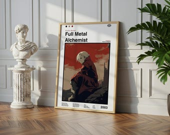 Full Metal Alchemist Poster: Vintage Anime Manga Art Print