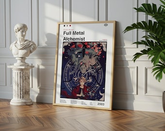 Full Metal Alchemist Poster: Vintage Anime Manga Art Print