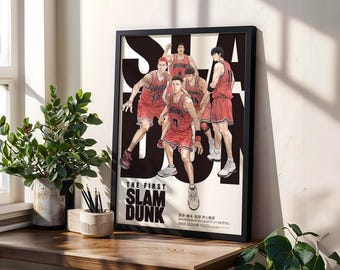 Plakat Slam Dunk: Vintage Anime Manga Art Print