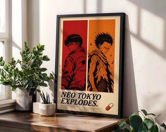 Plakat anime Akira: Vintage Manga Art Print