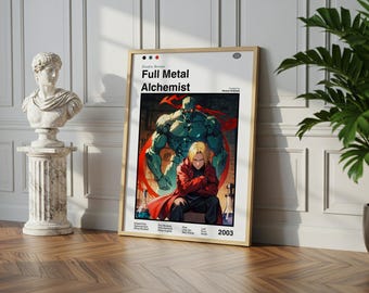 Full Metal Alchemist Poster: Vintage Anime Manga Art Print