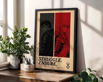 Plakat Berserk: Vintage Anime Manga Art Print