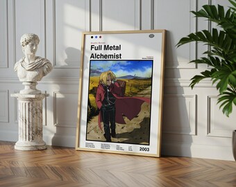 Full Metal Alchemist Poster: Vintage Anime Manga Art Print