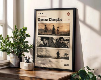 Plakat anime Samurai Champloo: Vintage Manga Art Print