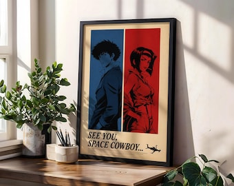 Plakat anime Cowboy Bebop: Vintage Manga Art Print