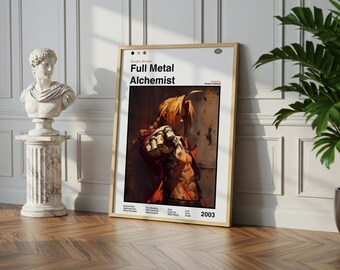 Full Metal Alchemist Poster: Vintage Anime Manga Art Print